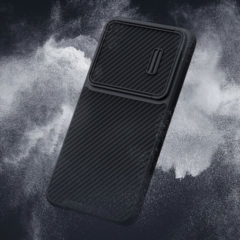 Nillkin Synthetic Fiber S Case etui Samsung Galaxy S23 pokrowiec osłona na aparat czarne Nillkin Synthetic Fiber S Case etui Samsung Galaxy S23 pokrowiec osłona na aparat czarne