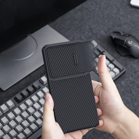 Nillkin Synthetic Fiber S Case etui Samsung Galaxy S23 pokrowiec osłona na aparat czarne Nillkin Synthetic Fiber S Case etui Samsung Galaxy S23 pokrowiec osłona na aparat czarne