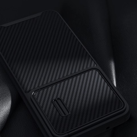 Nillkin Synthetic Fiber S Case etui Samsung Galaxy S23 pokrowiec osłona na aparat czarne Nillkin Synthetic Fiber S Case etui Samsung Galaxy S23 pokrowiec osłona na aparat czarne