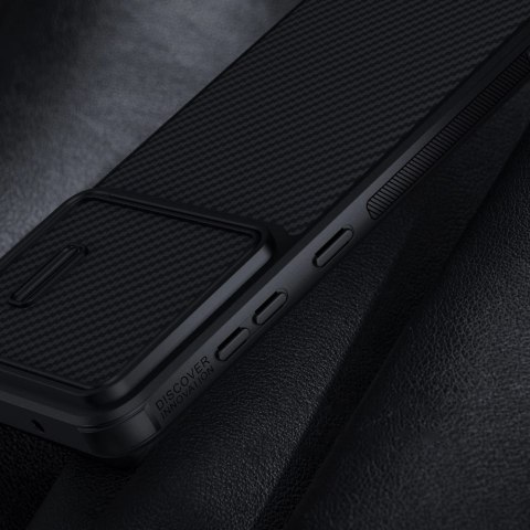 Nillkin Synthetic Fiber S Case etui Samsung Galaxy S23 pokrowiec osłona na aparat czarne Nillkin Synthetic Fiber S Case etui Samsung Galaxy S23 pokrowiec osłona na aparat czarne