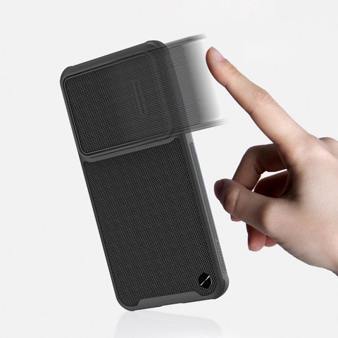 Nillkin Textured S Case etui Samsung Galaxy S23 pancerny pokrowiec z osłoną na aparat czarne Nillkin Textured S Case etui Samsung Galaxy S23 pancerny pokrowiec z osłoną na aparat czarne