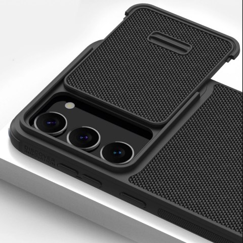 Nillkin Textured S Case etui Samsung Galaxy S23 pancerny pokrowiec z osłoną na aparat czarne Nillkin Textured S Case etui Samsung Galaxy S23 pancerny pokrowiec z osłoną na aparat czarne