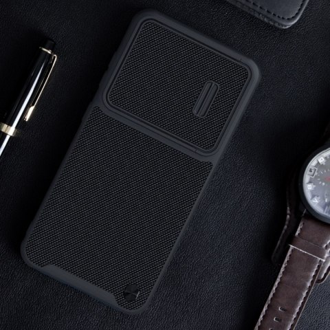 Nillkin Textured S Case etui Samsung Galaxy S23 pancerny pokrowiec z osłoną na aparat czarne Nillkin Textured S Case etui Samsung Galaxy S23 pancerny pokrowiec z osłoną na aparat czarne