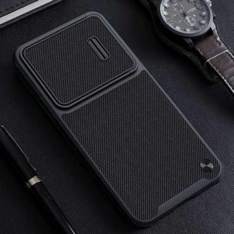 Nillkin Textured S Case etui Samsung Galaxy S23 pancerny pokrowiec z osłoną na aparat czarne Nillkin Textured S Case etui Samsung Galaxy S23 pancerny pokrowiec z osłoną na aparat czarne