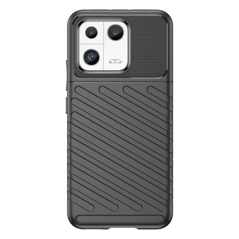 Thunder Case etui do Xiaomi 13 silikonowy pancerny pokrowiec czarne Thunder Case etui do Xiaomi 13 silikonowy pancerny pokrowiec czarne