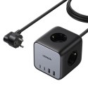 Ugreen kostka listwa zasilająca 65W USB / USB C + 3x gniazdo AC czarna (CD268) Ugreen kostka listwa zasilająca 65W USB / USB C + 3x gniazdo AC czarna (CD268)