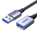 Ugreen przedłużacz adapter kabel przewód USB (męski) - USB (żeński) 3.0 5Gb/s 2m szary (US115) Ugreen przedłużacz adapter kabel przewód USB (męski) - USB (żeński) 3.0 5Gb/s 2m szary (US115)