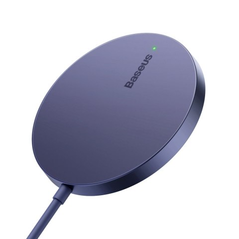 Baseus Simple Mini3 ładowarka magnetyczna MagSafe Qi 15W fioletowa Baseus Simple Mini3 ładowarka magnetyczna MagSafe Qi 15W fioletowa
