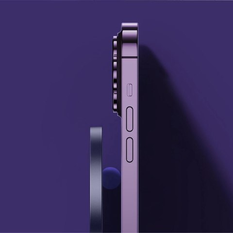 Baseus Simple Mini3 ładowarka magnetyczna MagSafe Qi 15W fioletowa Baseus Simple Mini3 ładowarka magnetyczna MagSafe Qi 15W fioletowa