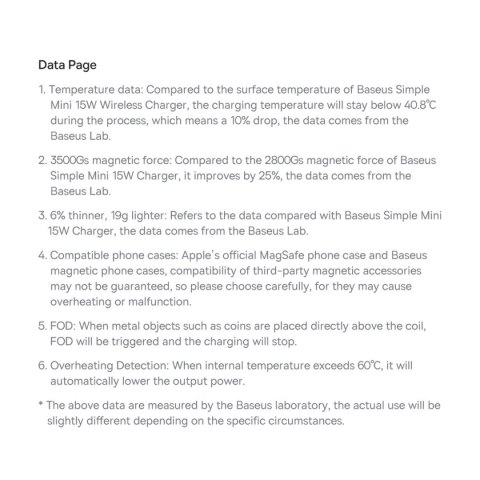 Baseus Simple Mini3 ładowarka magnetyczna MagSafe Qi 15W fioletowa Baseus Simple Mini3 ładowarka magnetyczna MagSafe Qi 15W fioletowa