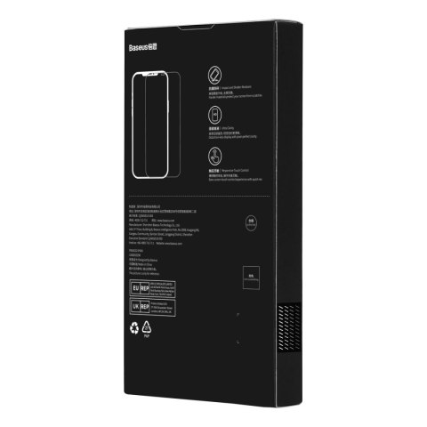 Baseus szkło hartowane do iPhone 14 Pro Max na cały ekran z filtrem Anti Blue Light i osłoną na głośnik 0.3mm + ramka montażowa Baseus szkło hartowane do iPhone 14 Pro Max na cały ekran z filtrem Anti Blue Light i osłoną na głośnik 0.3mm + ramka montażowa