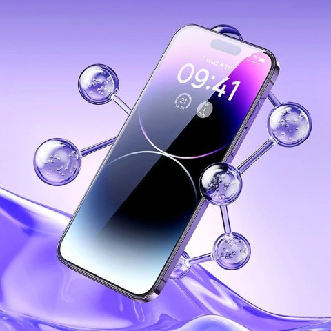Baseus szkło hartowane do iPhone 14 Pro Max na cały ekran z osłoną na głośnik 0.3mm + ramka montażowa Baseus szkło hartowane do iPhone 14 Pro Max na cały ekran z osłoną na głośnik 0.3mm + ramka montażowa
