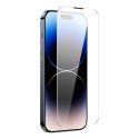 Baseus zestaw 2x szkło hartowane do iPhone 14 Pro Max na cały ekran z osłoną na głośnik 0.3mm + ramka montażowa