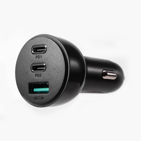 Joyroom ładowarka samochodowa 70W z 3 portami: USB, 2 x USB C czarna (JR-CL26) Joyroom ładowarka samochodowa 70W z 3 portami: USB, 2 x USB C czarna (JR-CL26)