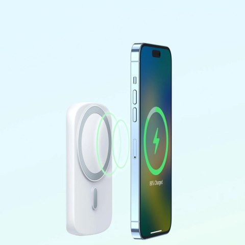 Joyroom powerbank indukcyjny 6000mAh z ringiem i podstawką do 20W biały (JR-W030) Joyroom powerbank indukcyjny 6000mAh z ringiem i podstawką do 20W biały (JR-W030)