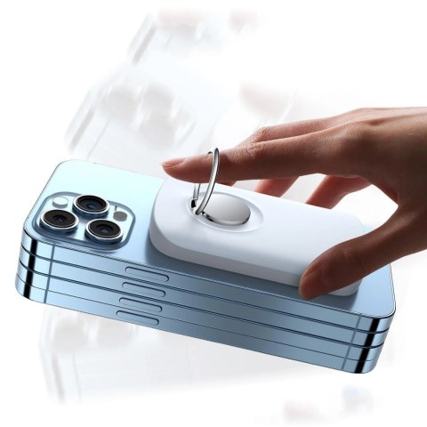 Joyroom powerbank indukcyjny 6000mAh z ringiem i podstawką do 20W biały (JR-W030) Joyroom powerbank indukcyjny 6000mAh z ringiem i podstawką do 20W biały (JR-W030)