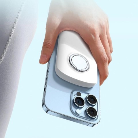 Joyroom powerbank indukcyjny 6000mAh z ringiem i podstawką do 20W biały (JR-W030) Joyroom powerbank indukcyjny 6000mAh z ringiem i podstawką do 20W biały (JR-W030)