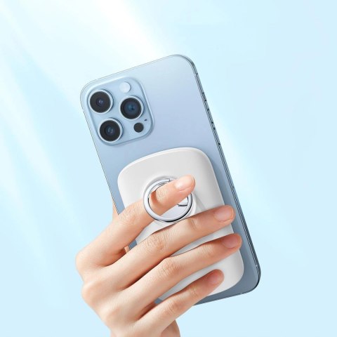 Joyroom powerbank indukcyjny 6000mAh z ringiem i podstawką do 20W biały (JR-W030) Joyroom powerbank indukcyjny 6000mAh z ringiem i podstawką do 20W biały (JR-W030)