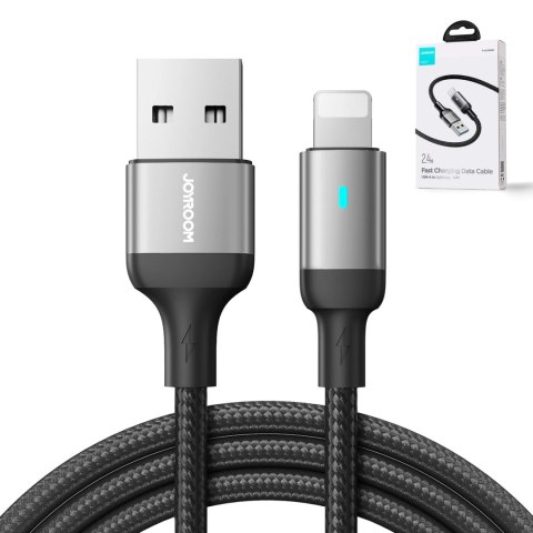 Kabel Joyroom Extraordinary Series A10 USB-A / Lightning 2.4A 1.2 m - czarny Kabel Joyroom Extraordinary Series A10 USB-A / Lightning 2.4A 1.2 m - czarny