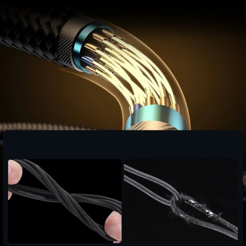 Kabel Joyroom Gaming Cable S-CC100A6 USB-C (kątowy) / USB-C (prosty) 100W 1.2m - czarny Kabel Joyroom Gaming Cable S-CC100A6 USB-C (kątowy) / USB-C (prosty) 100W 1.2m - czarny