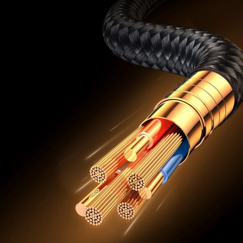 Kabel Joyroom Gaming Cable S-CC100A6 USB-C (kątowy) / USB-C (prosty) 100W 1.2m - czarny Kabel Joyroom Gaming Cable S-CC100A6 USB-C (kątowy) / USB-C (prosty) 100W 1.2m - czarny