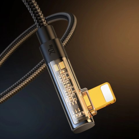 Kabel Joyroom Gaming Cable S-CL020A6 Lightning (kątowy) / USB-C (prosty) 20W 1.2 m - czarny Kabel Joyroom Gaming Cable S-CL020A6 Lightning (kątowy) / USB-C (prosty) 20W 1.2 m - czarny