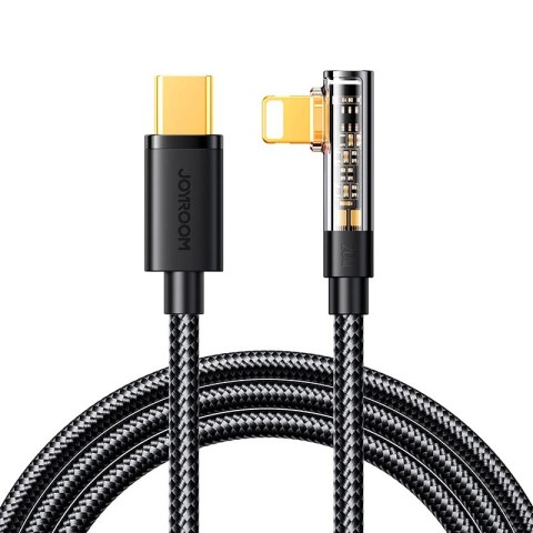 Kabel Joyroom Gaming Cable S-CL020A6 Lightning (kątowy) / USB-C (prosty) 20W 1.2 m - czarny Kabel Joyroom Gaming Cable S-CL020A6 Lightning (kątowy) / USB-C (prosty) 20W 1.2 m - czarny