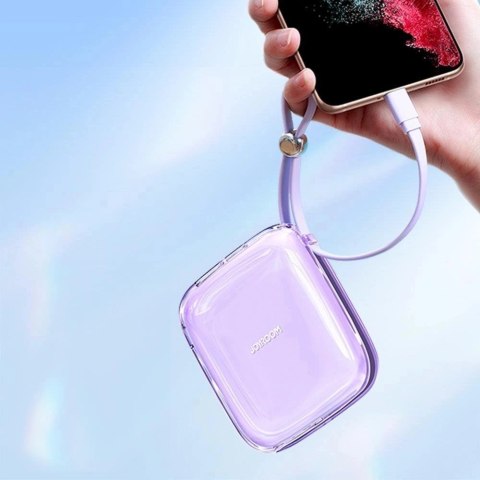 Powerbank Joyroom JR-L005 10000mAh Lightning USB-A - fioletowy Powerbank Joyroom JR-L005 10000mAh Lightning USB-A - fioletowy