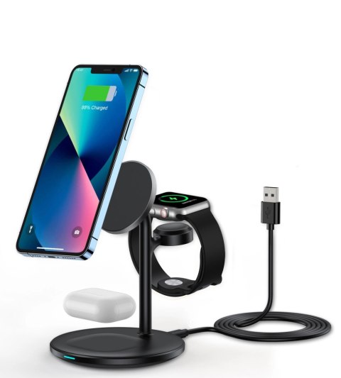 Choetech stacja ładująca indukcyjna 3w1 iPhone 12/13/14, AirPods Pro, Apple Watch czarna (T585-F) Choetech stacja ładująca indukcyjna 3w1 iPhone 12/13/14, AirPods Pro, Apple Watch czarna (T585-F)