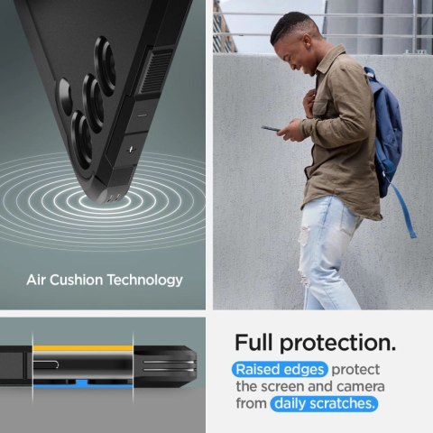 Etui Spigen Tough Armor na Samsung Galaxy S23 - czarne Etui Spigen Tough Armor na Samsung Galaxy S23 - czarne