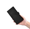 ICarer Wallet Case etui do Samsung Galaxy S23 Ultra skórzany pokrowiec portfel czarne