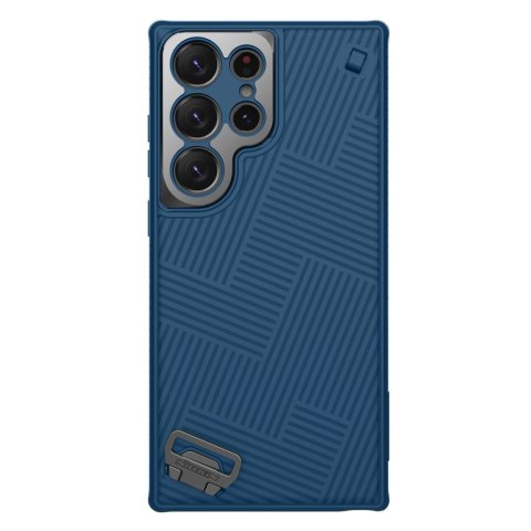 Nillkin Strap Case etui do Samsung Galaxy S23 Ultra pancerny pokrowiec z paskiem na rękę niebieskie Nillkin Strap Case etui do Samsung Galaxy S23 Ultra pancerny pokrowiec z paskiem na rękę niebieskie