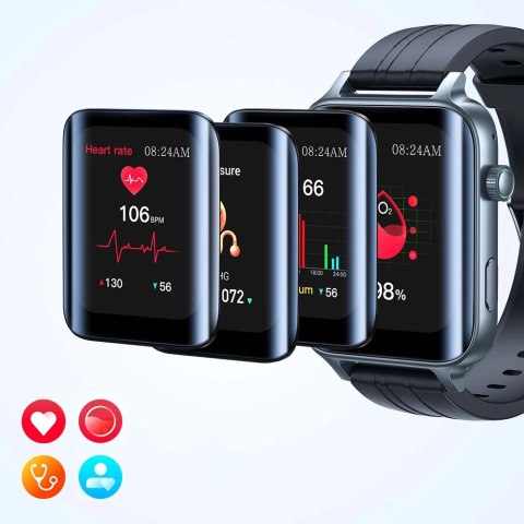 Smartwatch Joyroom Fit-Life JR-FT6 z funkcją odbierania połączeń / ochroną IP68 - czarny Smartwatch Joyroom Fit-Life JR-FT6 z funkcją odbierania połączeń / ochroną IP68 - czarny