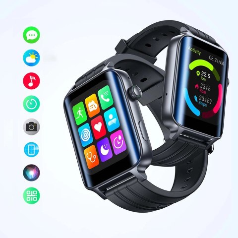 Smartwatch Joyroom Fit-Life JR-FT6 z funkcją odbierania połączeń / ochroną IP68 - czarny Smartwatch Joyroom Fit-Life JR-FT6 z funkcją odbierania połączeń / ochroną IP68 - czarny