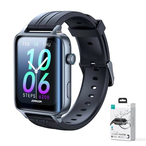 Smartwatch Joyroom Fit-Life JR-FT6 z funkcją odbierania połączeń / ochroną IP68 - czarny Smartwatch Joyroom Fit-Life JR-FT6 z funkcją odbierania połączeń / ochroną IP68 - czarny