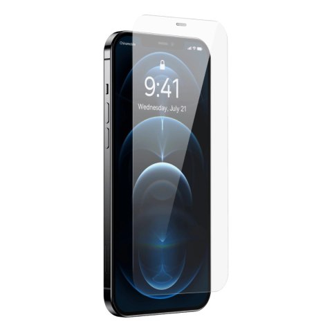 Baseus szkło hartowane do iPhone 12 Pro Max na cały ekran z osłoną na głośnik 0.4mm + zestaw montażowy Baseus szkło hartowane do iPhone 12 Pro Max na cały ekran z osłoną na głośnik 0.4mm + zestaw montażowy