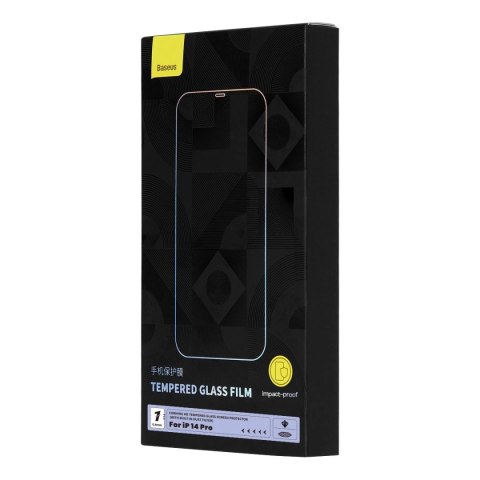 Baseus szkło hartowane do iPhone 14 Pro na cały ekran z osłoną na głośnik 0.4mm + zestaw montażowy Baseus szkło hartowane do iPhone 14 Pro na cały ekran z osłoną na głośnik 0.4mm + zestaw montażowy