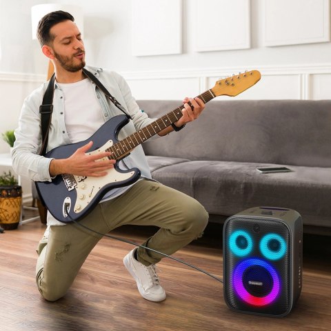 Głośnik bezprzewodowy Tronsmart Halo 200 120W + 2 mikrofony - czarny Głośnik bezprzewodowy Tronsmart Halo 200 120W + 2 mikrofony - czarny