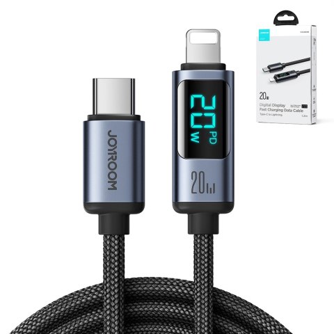 Kabel Joyroom Prism Series A16 Lightning / USB-C PD 20W 1.2m - czarny Kabel Joyroom Prism Series A16 Lightning / USB-C PD 20W 1.2m - czarny