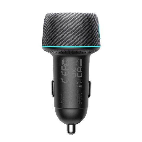 Ładowarka samochodowa 60W USB-C USB-A Joyroom JR-CCN01 - czarna Ładowarka samochodowa 60W USB-C USB-A Joyroom JR-CCN01 - czarna