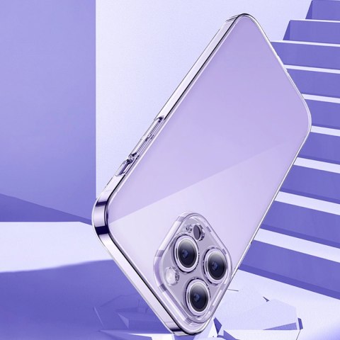 Baseus Crystal Case etui do iPhone 14 Pro Max cienki pokrowiec + szkło przezroczyste Baseus Crystal Case etui do iPhone 14 Pro Max cienki pokrowiec + szkło przezroczyste