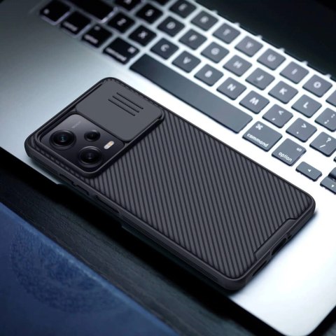 Nillkin CamShield Pro Case etui do Xiaomi Redmi Note 12 Pro / Poco X5 Pro 5G pokrowiec z osłoną na aparat czarne Nillkin CamShield Pro Case etui do Xiaomi Redmi Note 12 Pro / Poco X5 Pro 5G pokrowiec z osłoną na aparat czarne