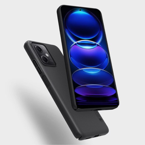 Nillkin Super Frosted Shield etui do Xiaomi Redmi Note 12 5G / Poco X5 5G pokrowiec na telefon czarne Nillkin Super Frosted Shield etui do Xiaomi Redmi Note 12 5G / Poco X5 5G pokrowiec na telefon czarne