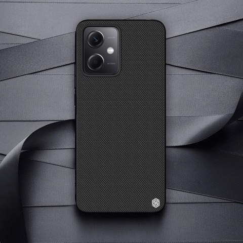 Nillkin Textured Case etui do Xiaomi Redmi Note 12 5G / Poco X5 5G wzmocniony nylonowy pokrowiec czarne Nillkin Textured Case etui do Xiaomi Redmi Note 12 5G / Poco X5 5G wzmocniony nylonowy pokrowiec czarne