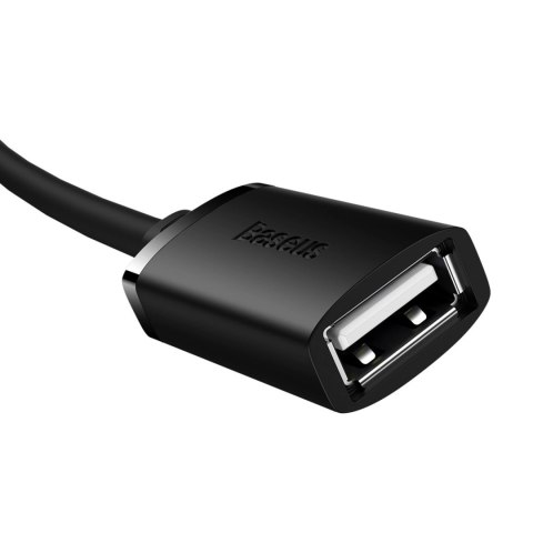 Przedłużacz kabel USB 2.0 0.5m Baseus AirJoy Series - czarny Przedłużacz kabel USB 2.0 0.5m Baseus AirJoy Series - czarny