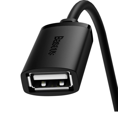 Przedłużacz kabel USB 2.0 0.5m Baseus AirJoy Series - czarny Przedłużacz kabel USB 2.0 0.5m Baseus AirJoy Series - czarny