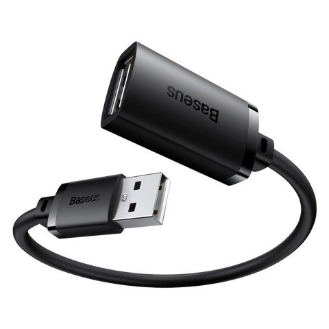 Przedłużacz kabel USB 2.0 0.5m Baseus AirJoy Series - czarny Przedłużacz kabel USB 2.0 0.5m Baseus AirJoy Series - czarny