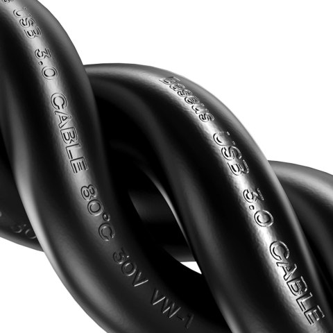 Przedłużacz kabel USB 2.0 0.5m Baseus AirJoy Series - czarny Przedłużacz kabel USB 2.0 0.5m Baseus AirJoy Series - czarny