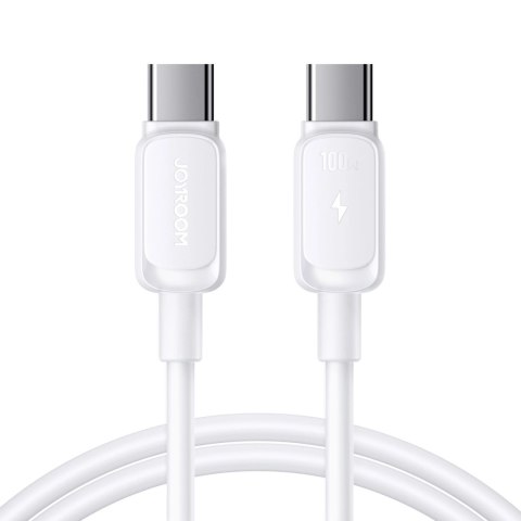 Kabel Joyroom Multi-Color Series A14 USB-C / USB-C 100W 1.2 m - biały Kabel Joyroom Multi-Color Series A14 USB-C / USB-C 100W 1.2 m - biały