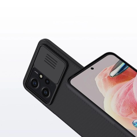 Pancerne etui Xiaomi Redmi Note 12 z osłoną na aparat Nillkin CamShield Case - czarne Pancerne etui Xiaomi Redmi Note 12 z osłoną na aparat Nillkin CamShield Case - czarne